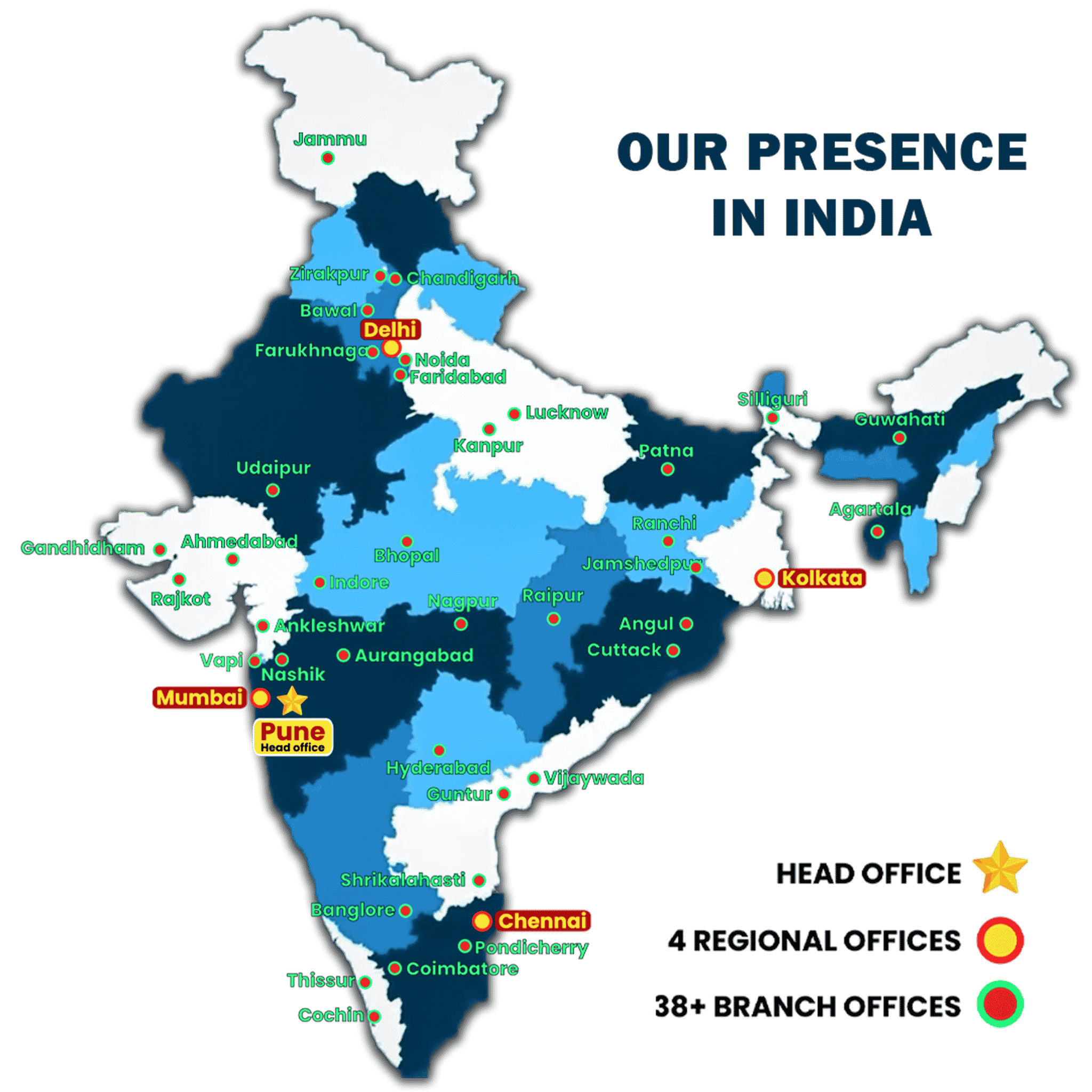Abhi Impact Logistics Solutions Pan India Presence